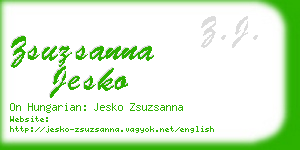 zsuzsanna jesko business card